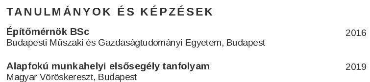 tanulmányokról építőipari