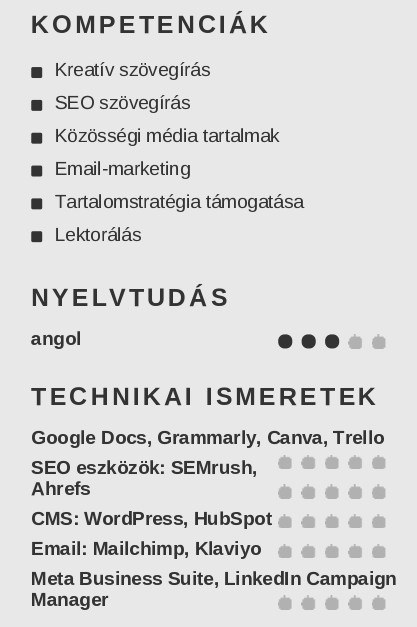 készségek szövegíró önéletrajz készségek szövegíró önéletrajz