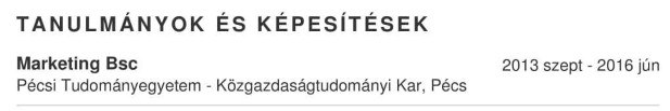 tüntesd eladói önéletrajzban