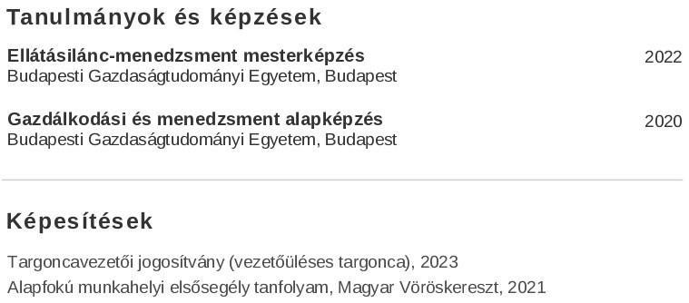 tanulmányaidat raktáros